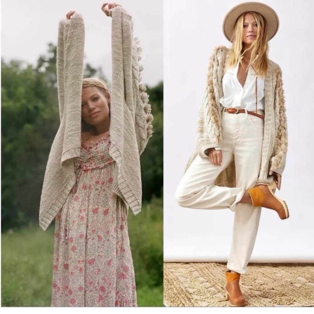 Cozy Cream cardigan from Anthropologie - Picture 1 of 10